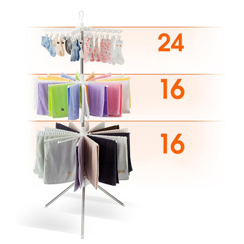 Baby Clothing Rack - 3 Tiers Foldable Drying Rack Stainless