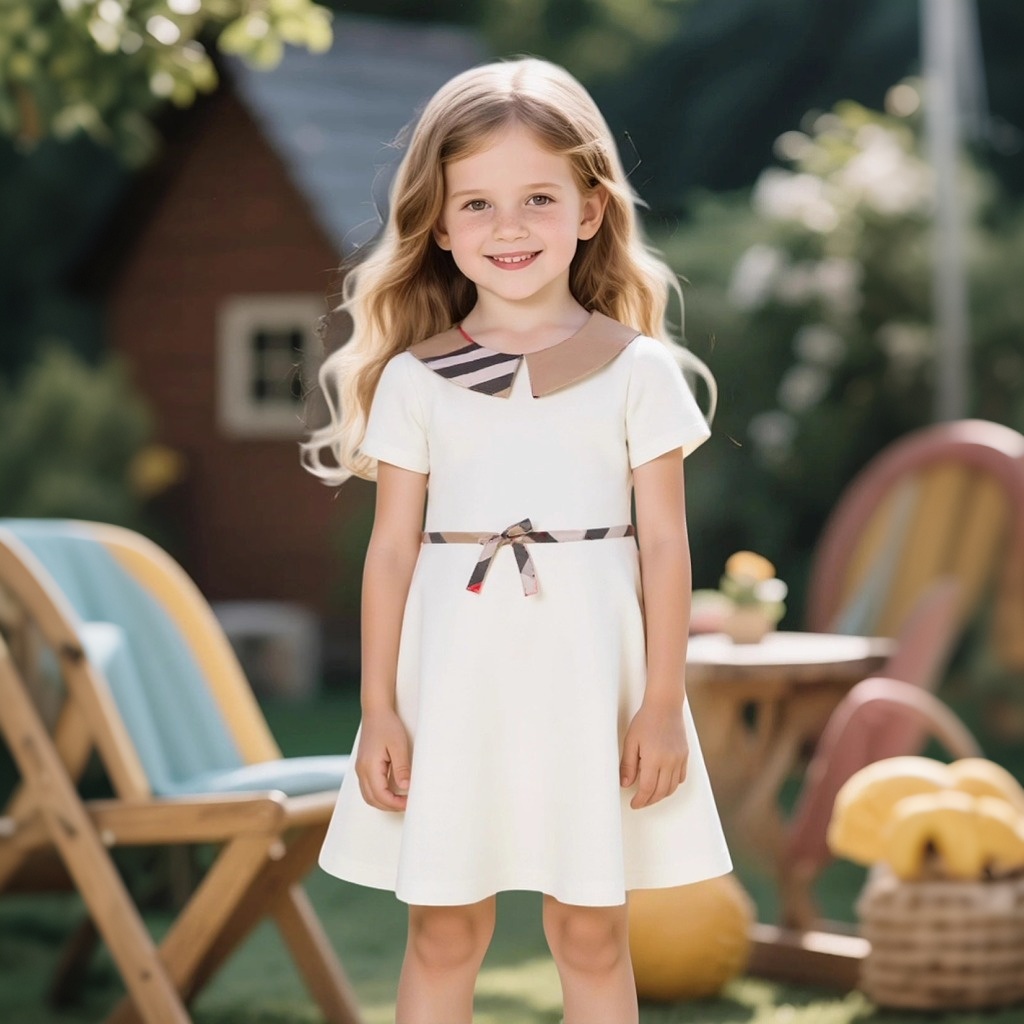 Baby Clothing Line - Summer White Baby Girl Dress Flip