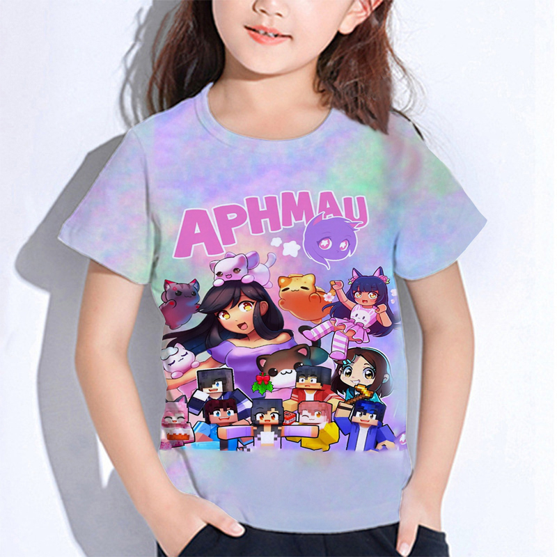 Baby Clothing Essentials - Aphmau Meows Cat T Shirts Cartoon