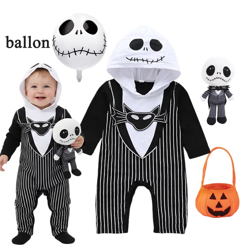 Baby Clothing For Boys - Baby Boys Hooded Romper Halloween Cosplay