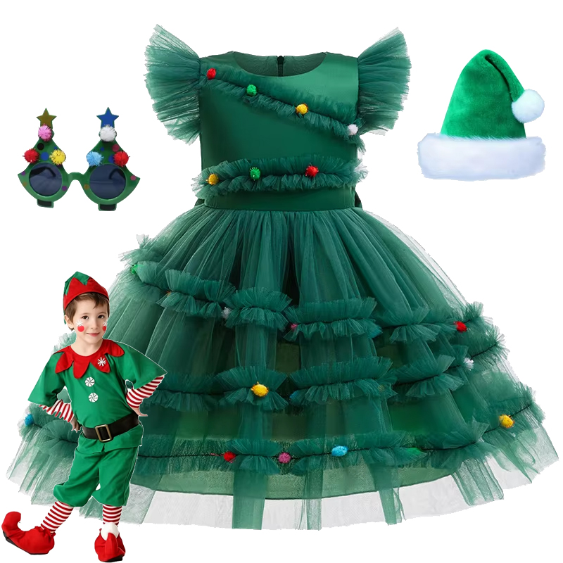 Baby Tutu Skirt - 2025 Christmas Girl Dress Cute Christmas