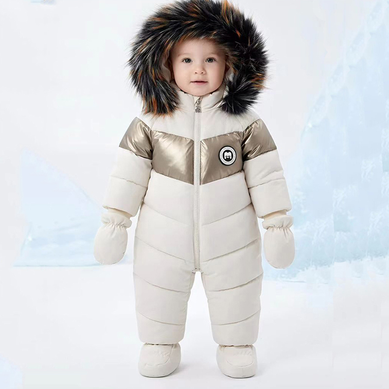 Baby Clothing Winter - Winter Newborn Baby Romper With Gloves