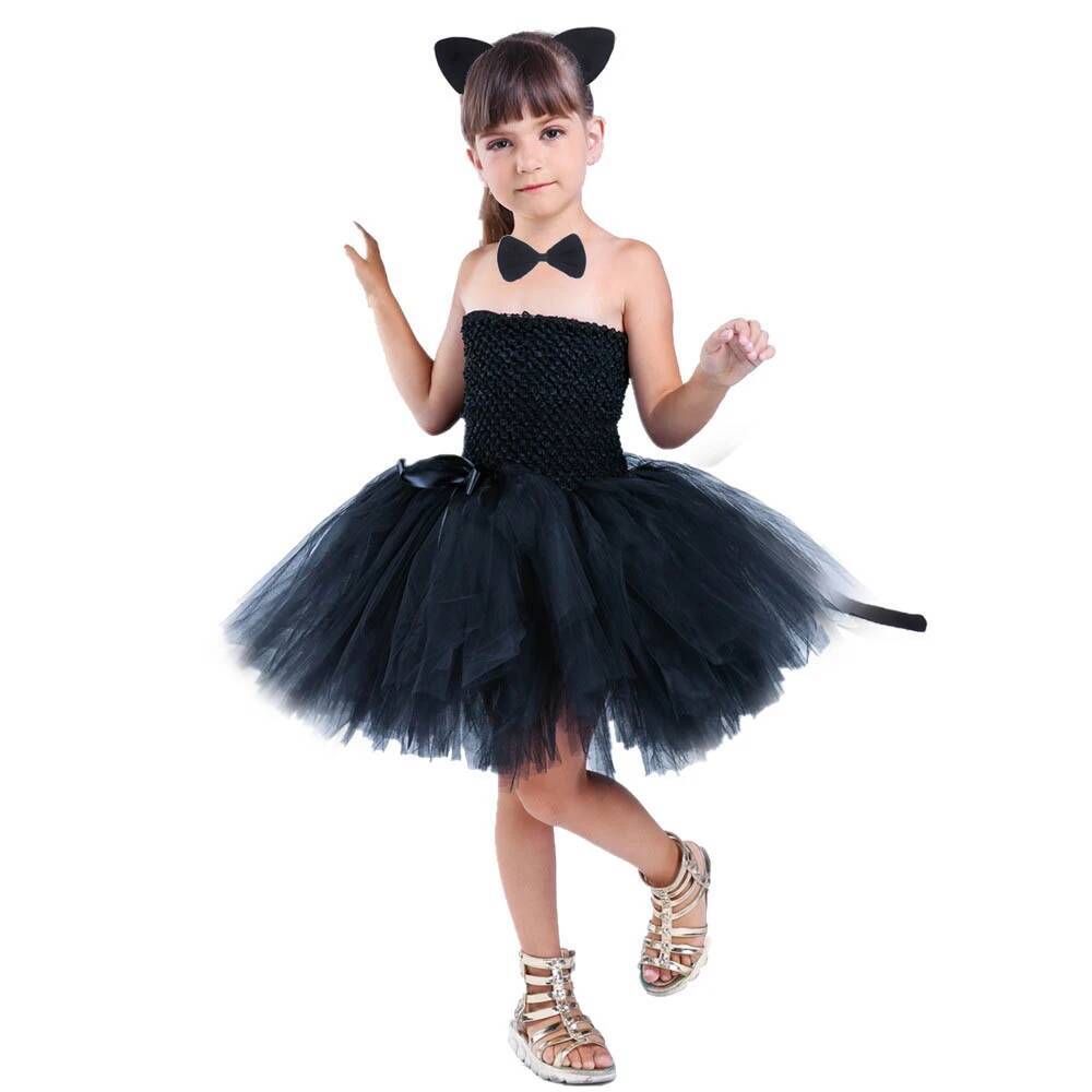 Baby Tutu Skirt - Cute Black Cat Tutu Dress Baby