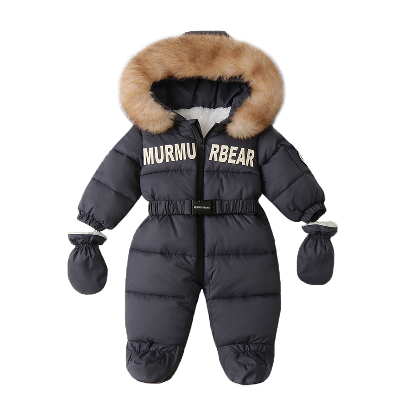 Baby Clothing Winter - Winter Newborn Baby Jumpsuit Thicken Baby