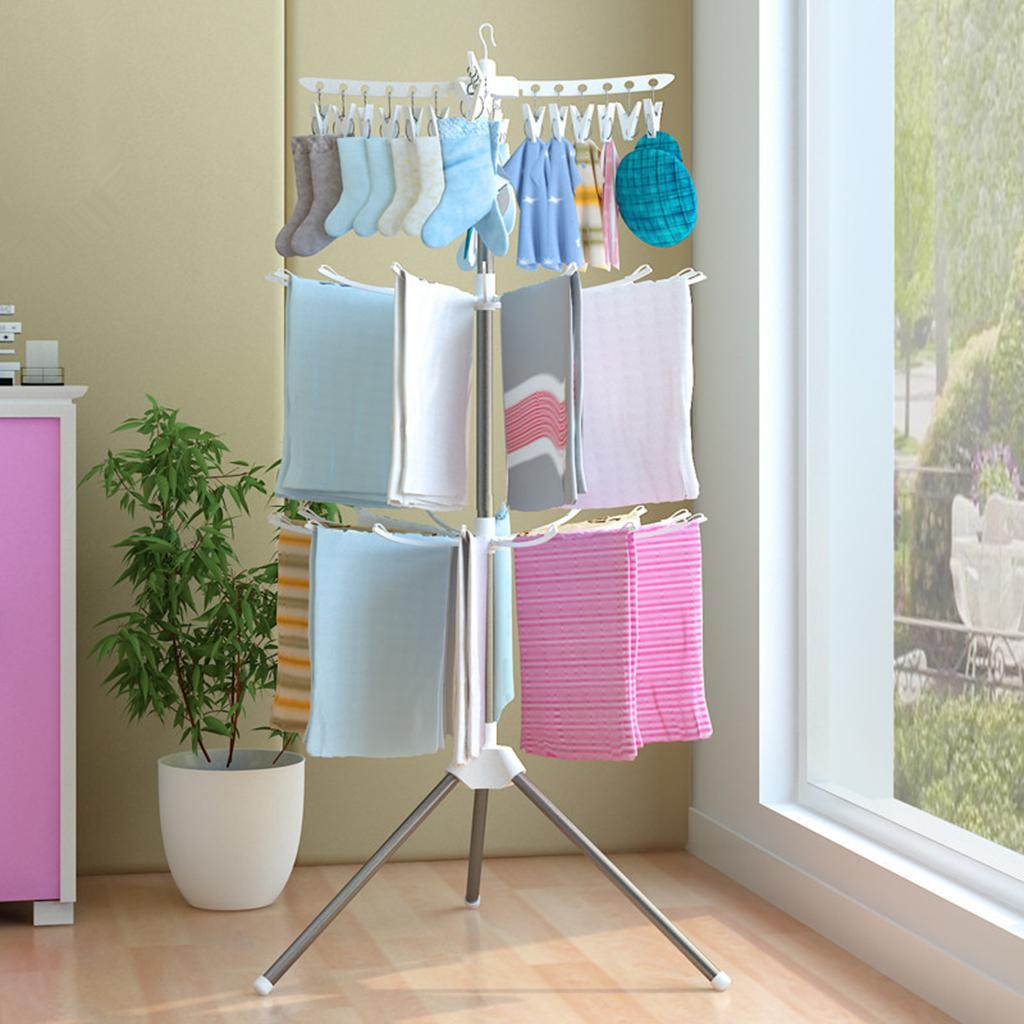 3 Tiers Foldable Drying Rack S - đánh giá và giá Baby Clothing Rack