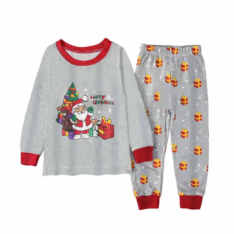 Gray Santa Claus Print Kids Pa - đánh giá và giá Baby Clothing For Boys