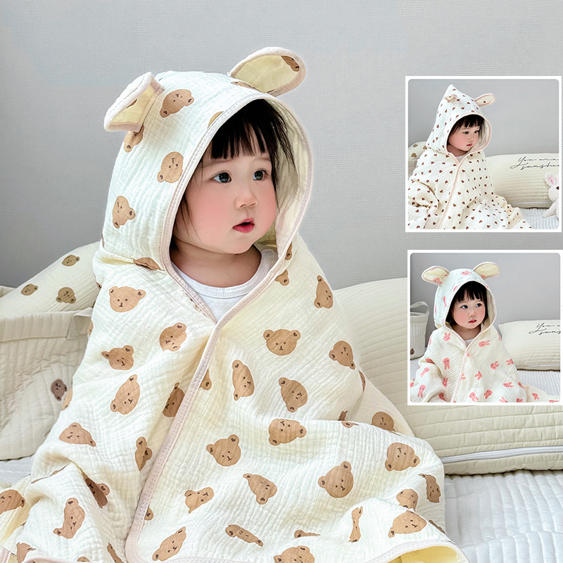 Baby Bath Towel 4 Layers Gauze - đánh giá và giá Baby Clothing Fabric