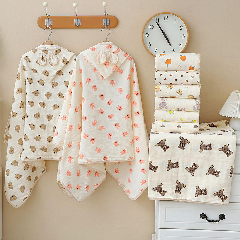 Baby Bath Towel 4 Layers Gauze - đánh giá và giá Baby Clothing Fabric