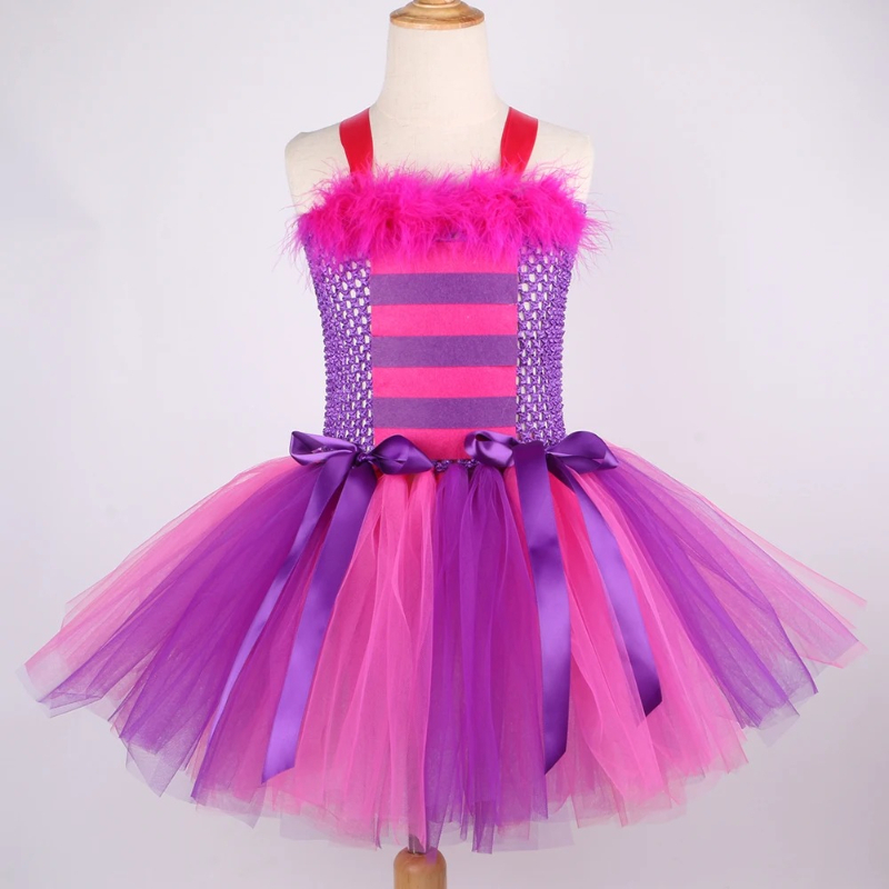 Cartoon Magic Striped Cheshire - đánh giá và giá Baby Tutu Skirt