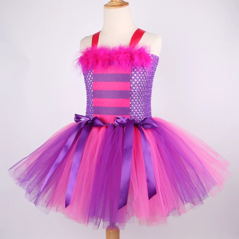 Cartoon Magic Striped Cheshire - đánh giá và giá Baby Tutu Skirt