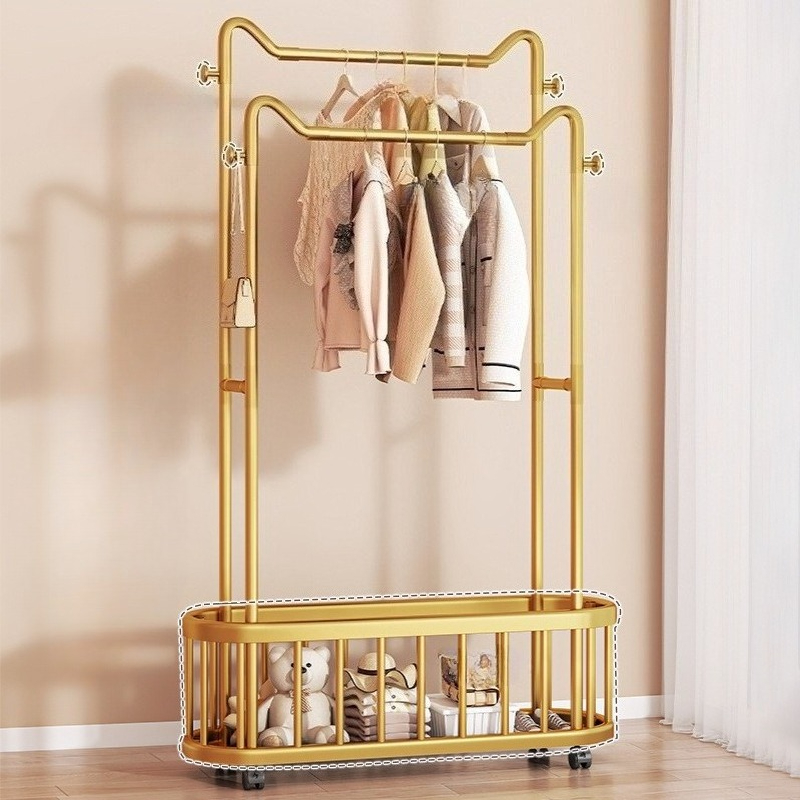 Household Clothes Hanger Floor - đánh giá và giá Baby Clothing Rack