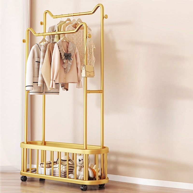 Household Clothes Hanger Floor - đánh giá và giá Baby Clothing Rack