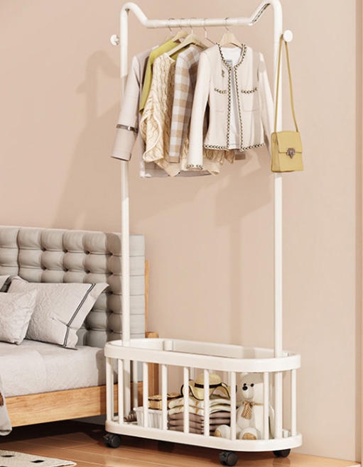 Household Clothes Hanger Floor - đánh giá và giá Baby Clothing Rack