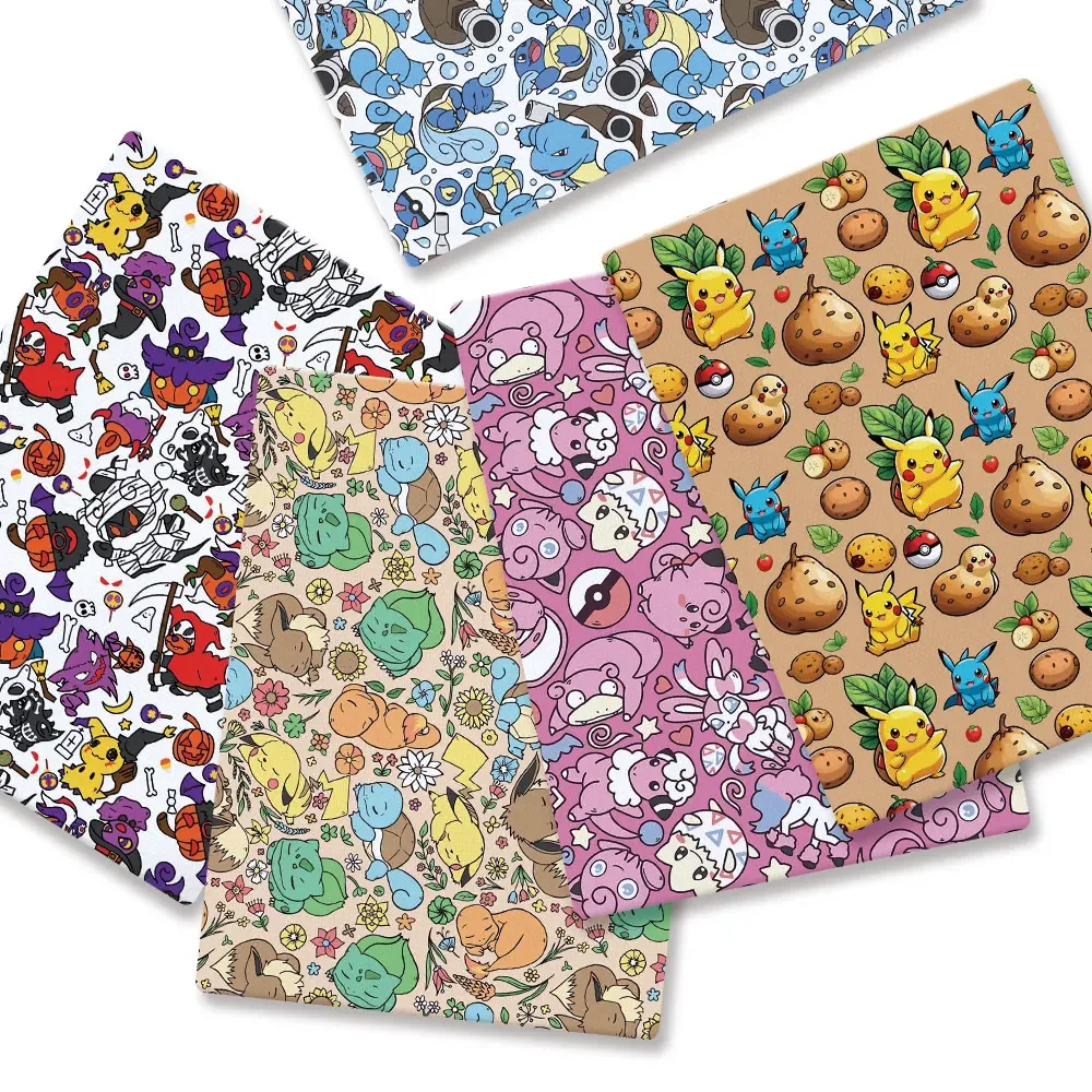 Pokemon Cartoon Fabric140*50cm - đánh giá và giá Baby Clothing Fabric