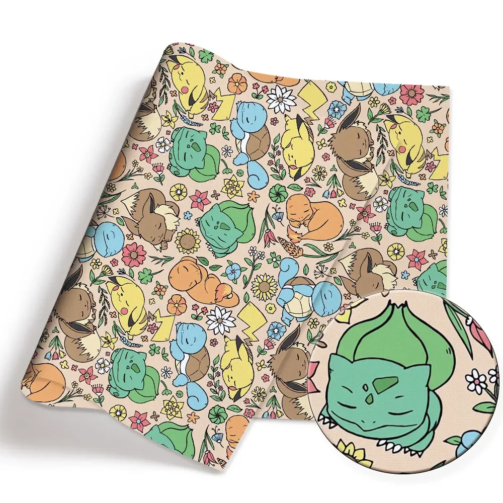 Pokemon Cartoon Fabric140*50cm - đánh giá và giá Baby Clothing Fabric