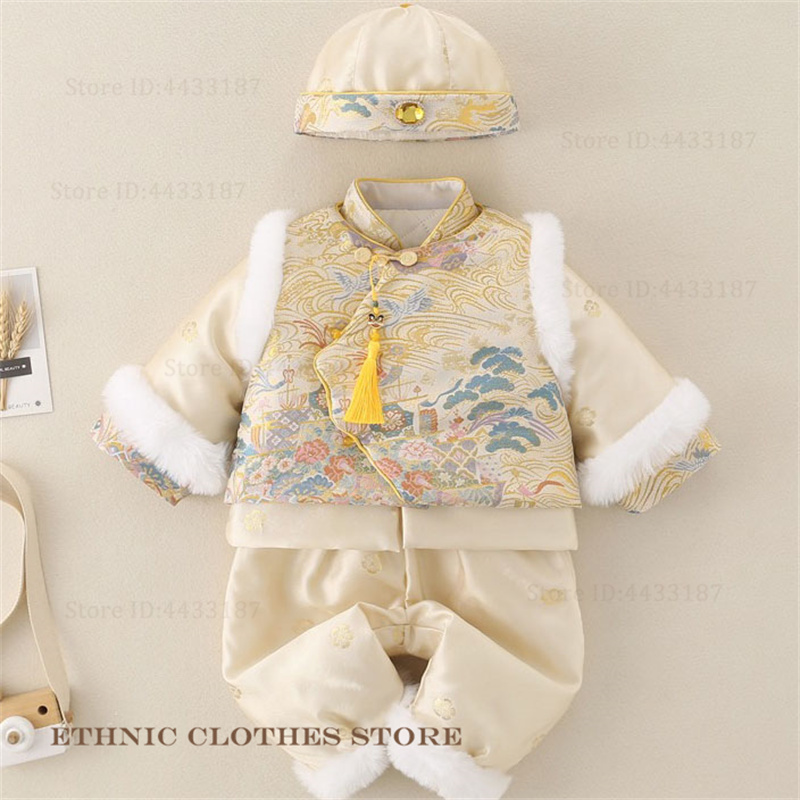 Boys Baby Hundred Days Tang Su - đánh giá và giá Baby Clothing Winter