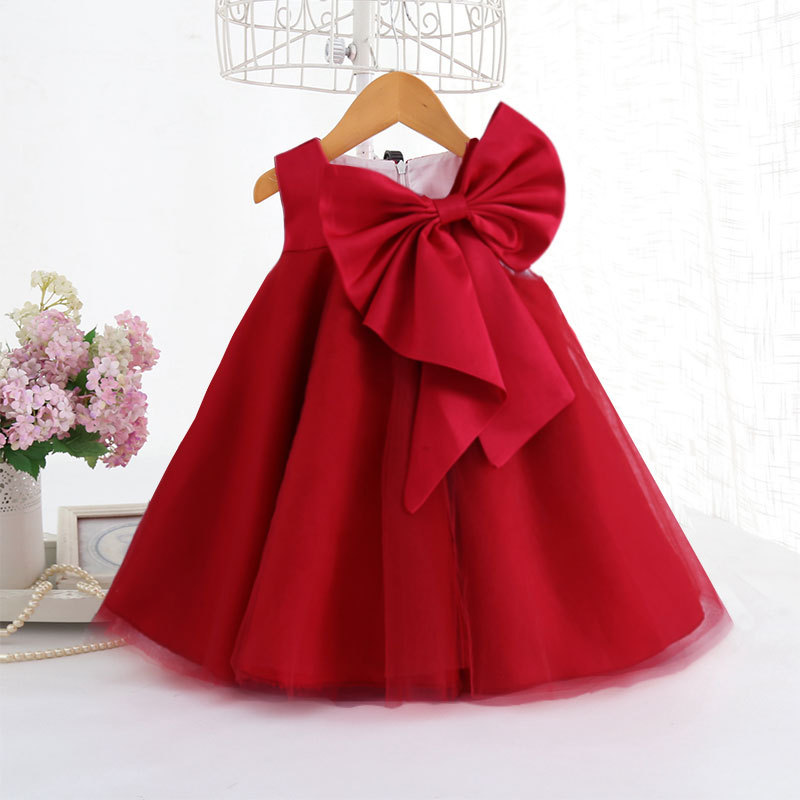 Mùa Hè 2021 Nơ Lớn Đầm Bé Gái  - đánh giá và giá Baby Clothing Essentials
