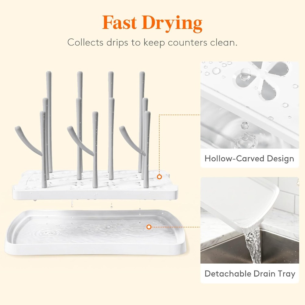 Baby Bottle Drying Rack with T - đánh giá và giá Baby Clothing Rack