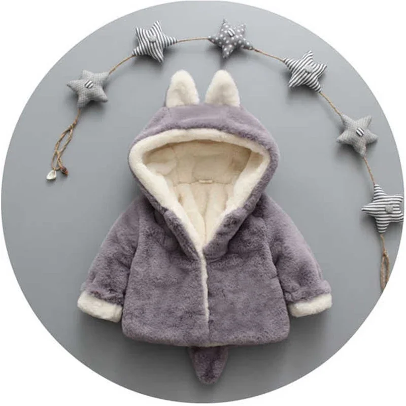 Cute Cat Ears Plush Baby Jacke - đánh giá và giá Baby Clothing Winter