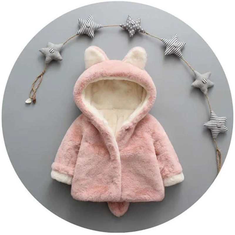 Cute Cat Ears Plush Baby Jacke - đánh giá và giá Baby Clothing Winter