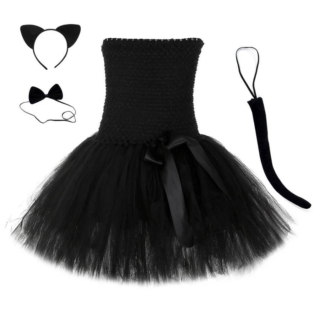 Cute Black Cat Tutu Dress Baby - đánh giá và giá Baby Tutu Skirt