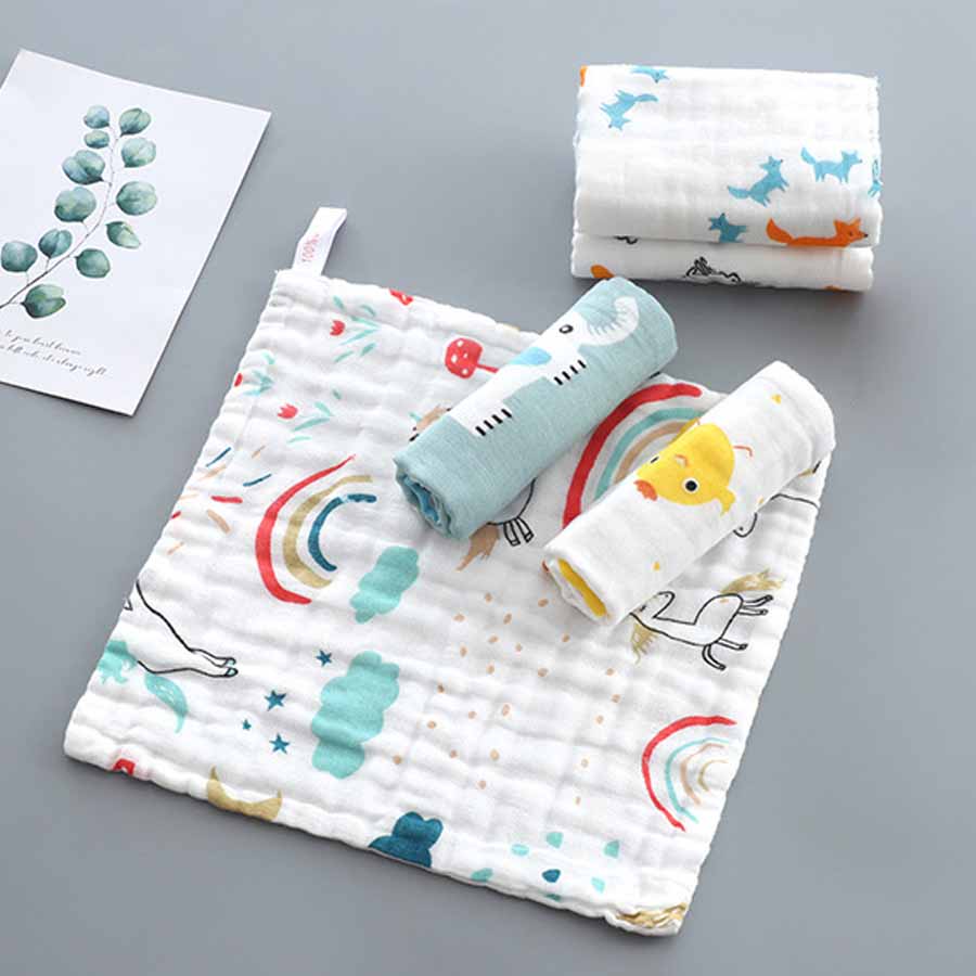 1pcs/5pcs Baby Face Towel Musl - đánh giá và giá Baby Clothing Fabric