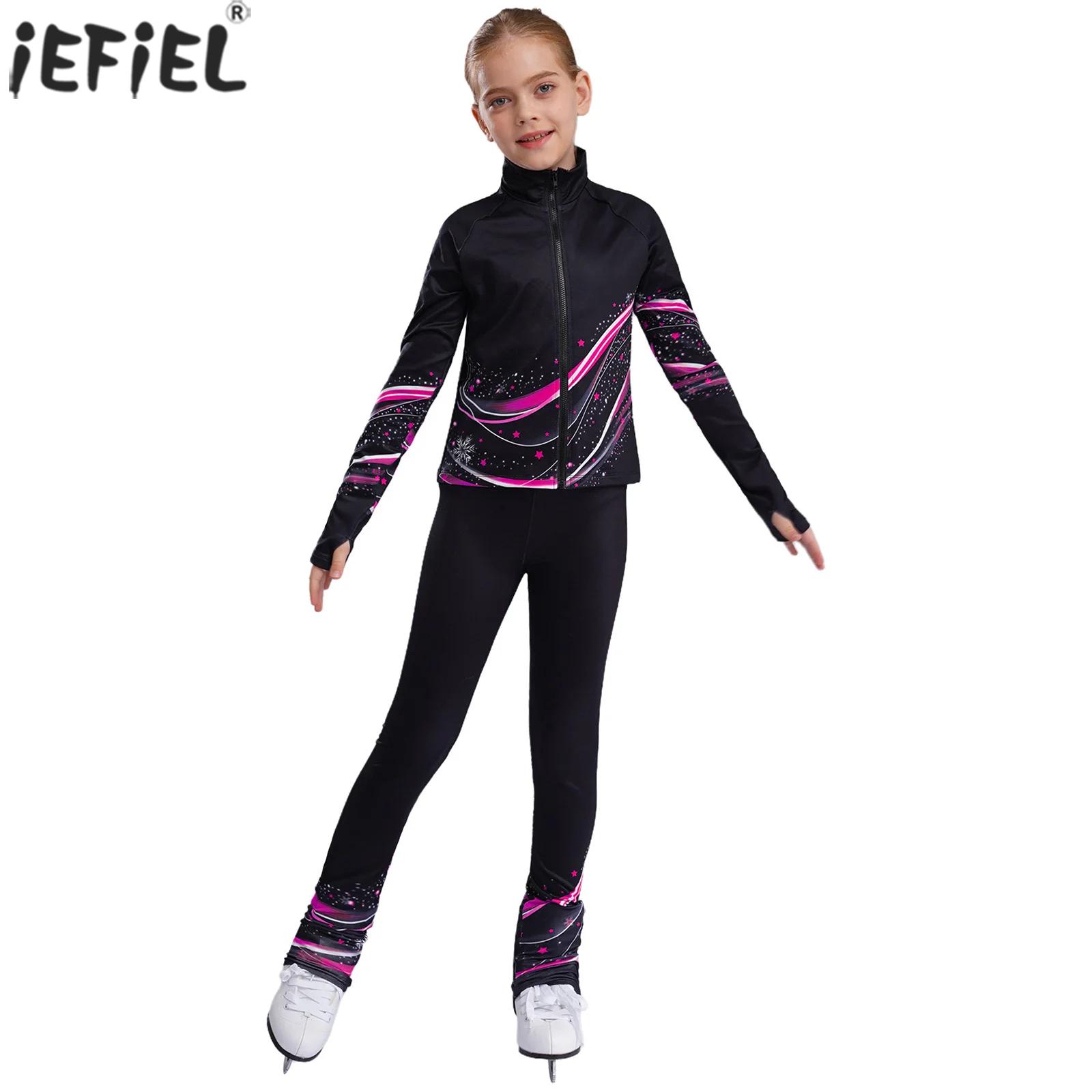 Kids Girls Fleece Figure Skati - đánh giá và giá Toddler Legging Set