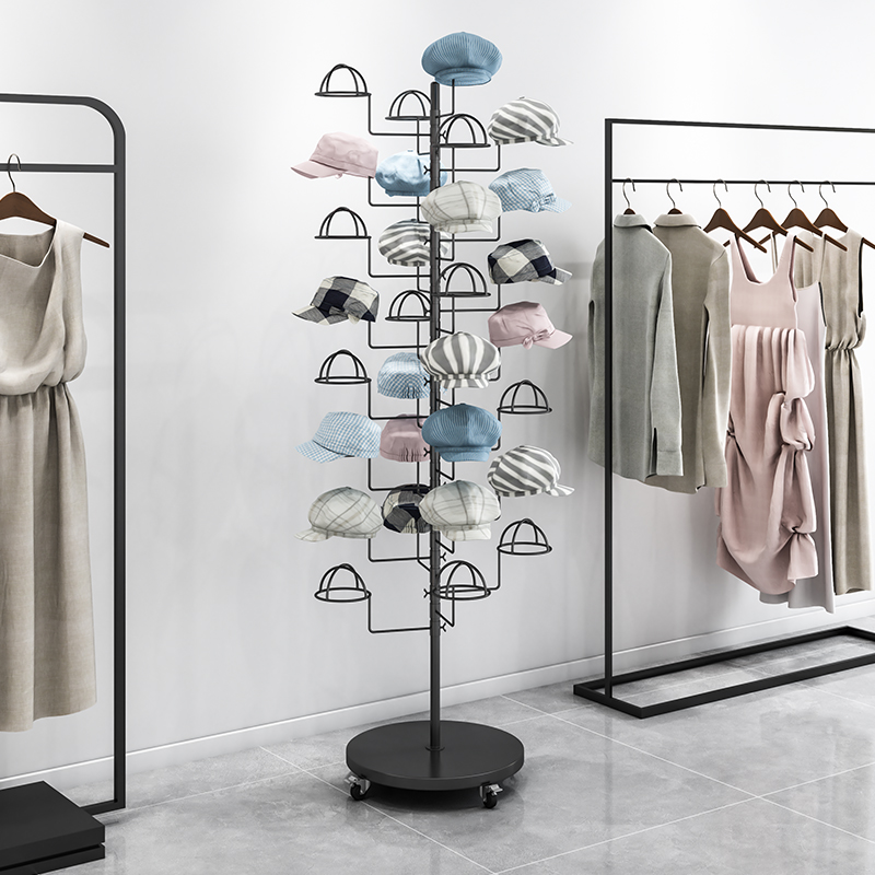 Hat display stand Floor-to-cei - đánh giá và giá Baby Clothing Rack
