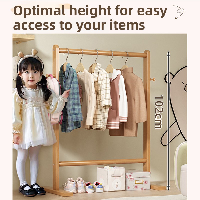 Small bamboo hat rack, floor h - đánh giá và giá Baby Clothing Rack